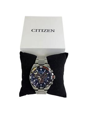 【極美品】 CITIZEN プロマスター E660-R010514 箱付稼働 Citizen Promaster E660-R010514 Eco-Drive Radio controlled Blue