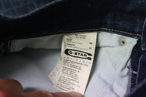Mens G-Star 3301 Button Fly Jeans - Size 28 L30 - Picture 3 of 13