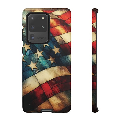 Stained Glass American Flag Phone Case, Independence Day Gift Flag Decor - 第 275/279 張圖片