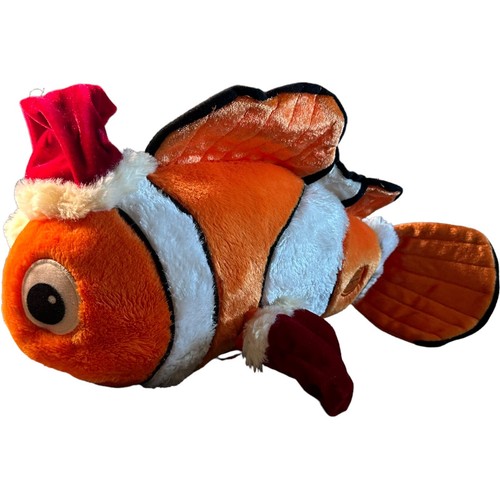 Retired Disney Store Traditions Exclusive Pixar Finding Nemo Santa Plush Rare - Picture 5 of 16