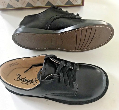 Boys Dress Shoes -Wedding/ Church Black Lace NEW Little Boys Size 10 Wide - Picture 2 of 6