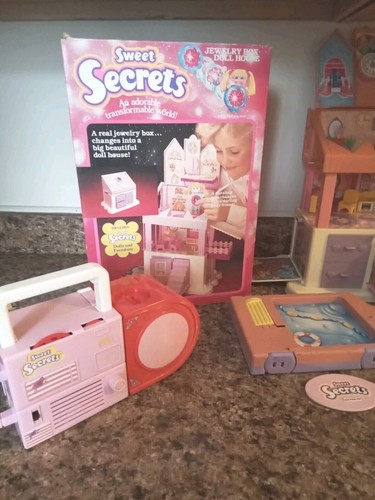 Joyero vintage Sweet Secrets casa de muñecas/caja 1984 - Imagen 2 de 24