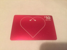 ITUNES Red Earbud Heart 2008 Foil Download / Gift Card 0 - NO VALUE