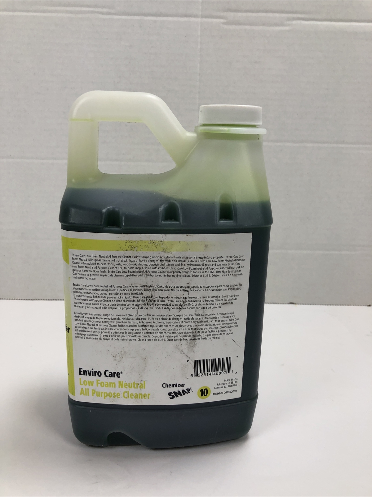 RMC Enviro Care Low Foam Neutral All Purpose Cleaner 1/2 Gallon Snap 10
