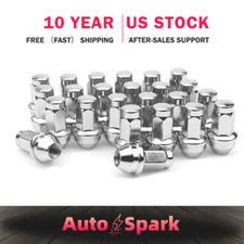 FIT FORD F-150 EXPEDITION OEM REPLACEMNT SOLID LUG NUTS 14X2 THREAD CHROME 24PCS