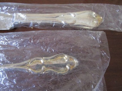 BEAUTIFUL SILVER PLATED WEDDING CAKE KNIFE AND CAKE SERVER - Picture 3 of 7