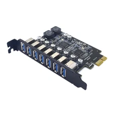 PCI-E to USB 3.2 7-Port Expansion Card Internal USB PCI Express Hub Converter