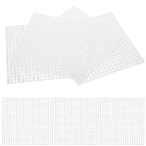10 tendance Pcs Crocheted Material Sheet Purse Plastic Net Pad Lightweight Mesh