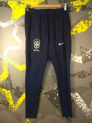 Brazil Team Training Football Soccer Pants Blue Nike Men Size S ig93