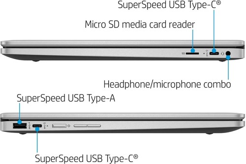 Chromebook tactile 14" HP 2 en 1 14b-cb0033dx/Intel N4500/4 Go/64 Go EMMC NEUF, argent - Photo 11/11