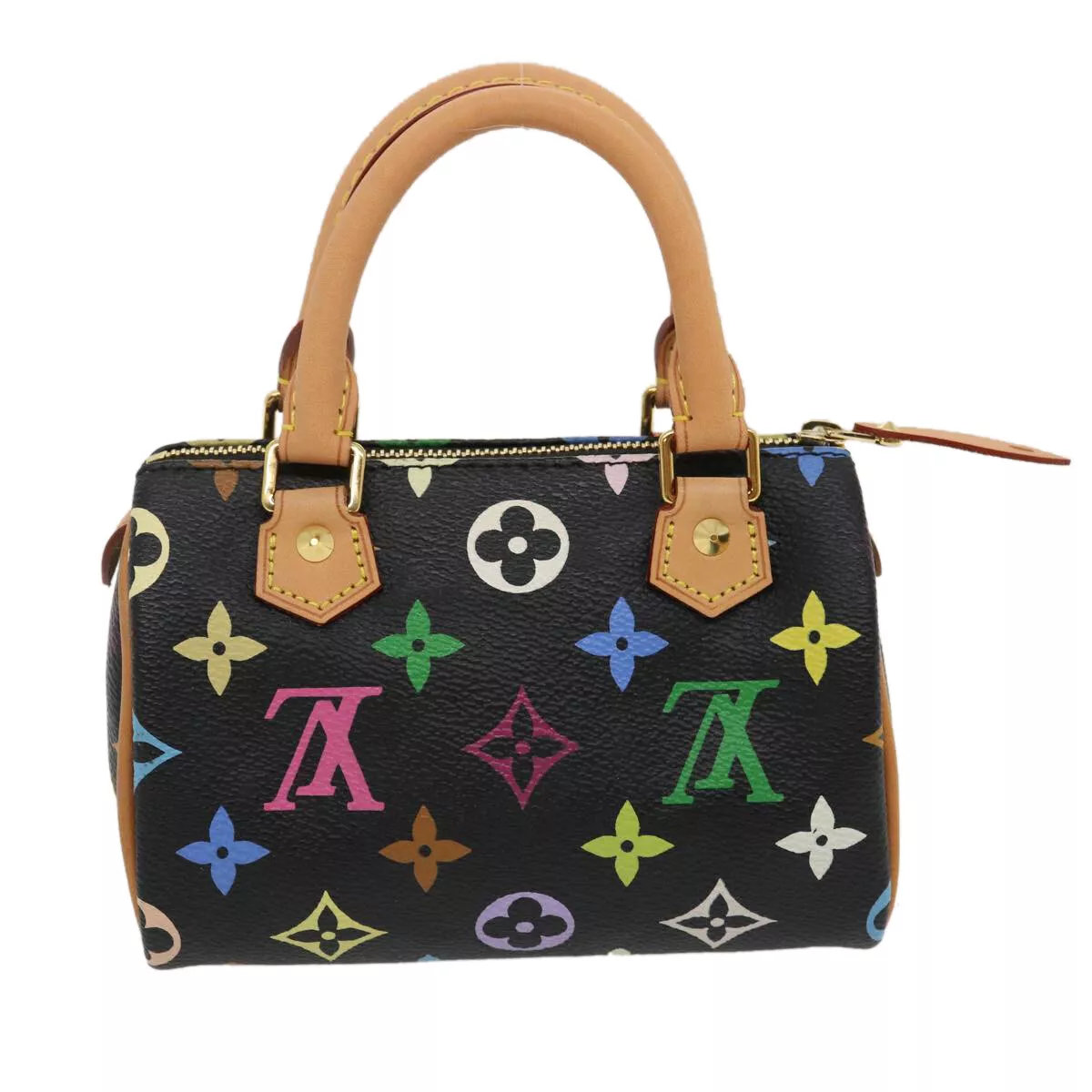 Louis Vuitton Black Monogram Multicolore Mini Speedy HL Bag