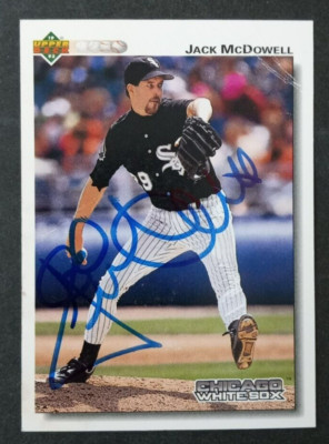 1992 Upper Deck SIGNED: Jack Mc Dowell, WHITE SOX #553
