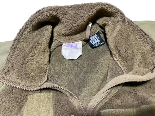 US Army Gen III Polartec 100 Cold Weather Fleece Jacket COYOTE FULL ZIP USED GC image 4