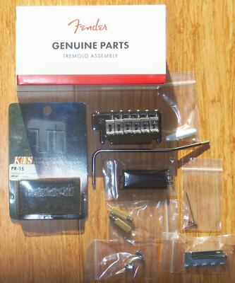 Fender  American Std Strat Chrome Bridge Assembly~KTS Titanium Saddles~Brand New