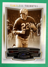 2008 DONRUSS CLASSICS TIMELESS TRIBUTES GOLD BOBBY LAYNE LIONS HOF #ED 15/50
