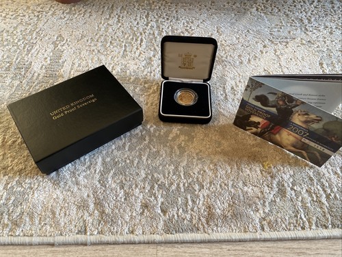 Coin 22ct Gold Proof 2007 Full Sovereign Coin Bullion 7.98g BOXED + COA