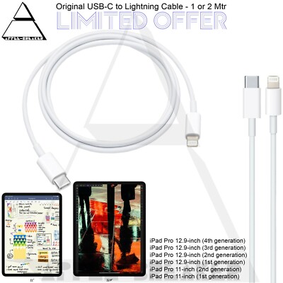 11 Inch Ipad Charger Cable Original Charger Cable Apple Ipad - Main Image