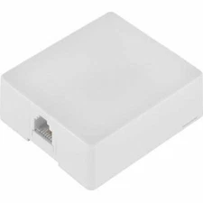 RadioShack -4-Pin(RJ-11/RJ-14) -  Modular Telephone Jack - Surface Mount - White