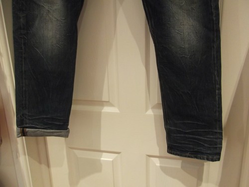 UNITED KINGDOM OF LUKE DENIM Jeans Medium Blue Acid Wash Size 34R - Picture 3 of 6