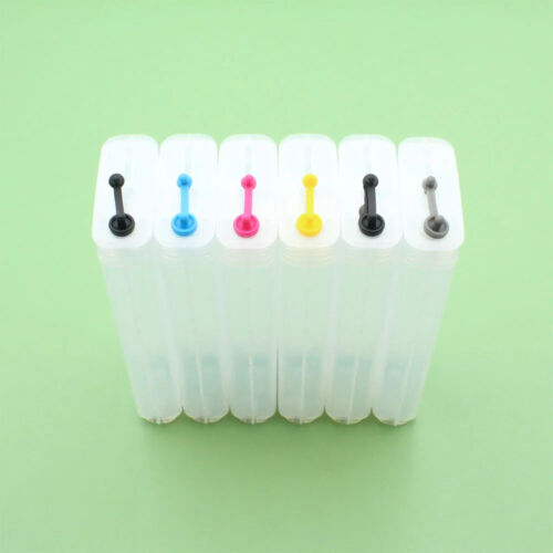 6 szt. 280ML 130ML do 727 wkładów atramentowych wielokrotnego napełniania z chipem do HP T920 930 1500 - Zdjęcie 2 z 7