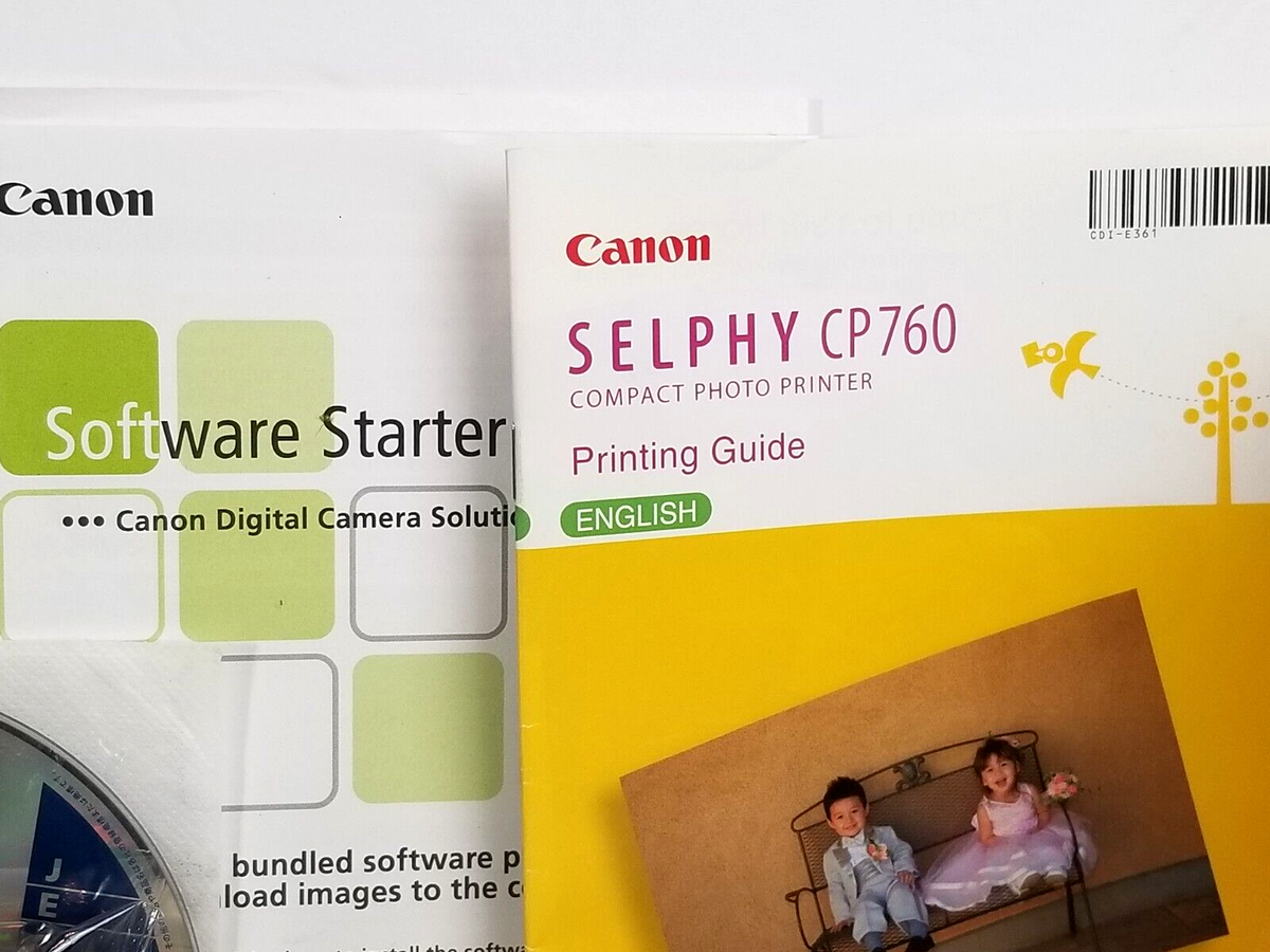 Canon SELPHY CP760 Compact Photo Printer & (1) Color Ink / Paper