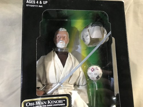 Star Wars Obi-Wan Kenobi with glow in the dark light saber 1998 Hasbro Action Fi - Picture 2 of 7
