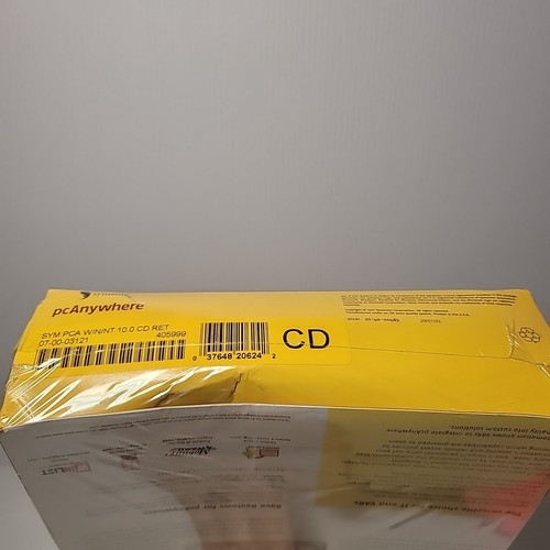 Software de control remoto Symantec pcAnywhere 10 para Windows ~Nuevo sellado ~De colección nuevo de lote antiguo - Imagen 6 de 6