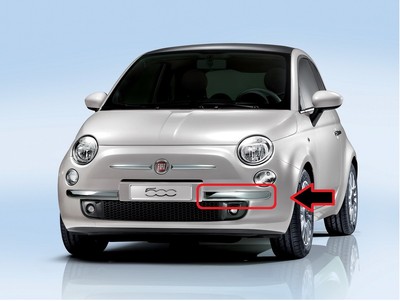 Auto Motorrad Teile Stossstangen Zierleisten Furs Auto Stossstange Leiste Vorne Rechts Chrom Fur Fiat 500 Lanterne Jp