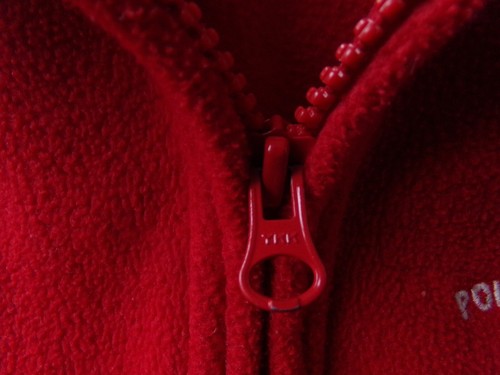 Vtg RALPH LAUREN Fleece Made in USA Flag Jacket Boys 7 POLO Pullover Shirt Red - Picture 6 of 23
