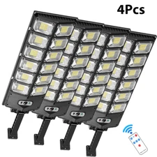 Commercial 1000000LM LED Outdoor Dusk to Dawn Solar Street Light Road Area Lamp