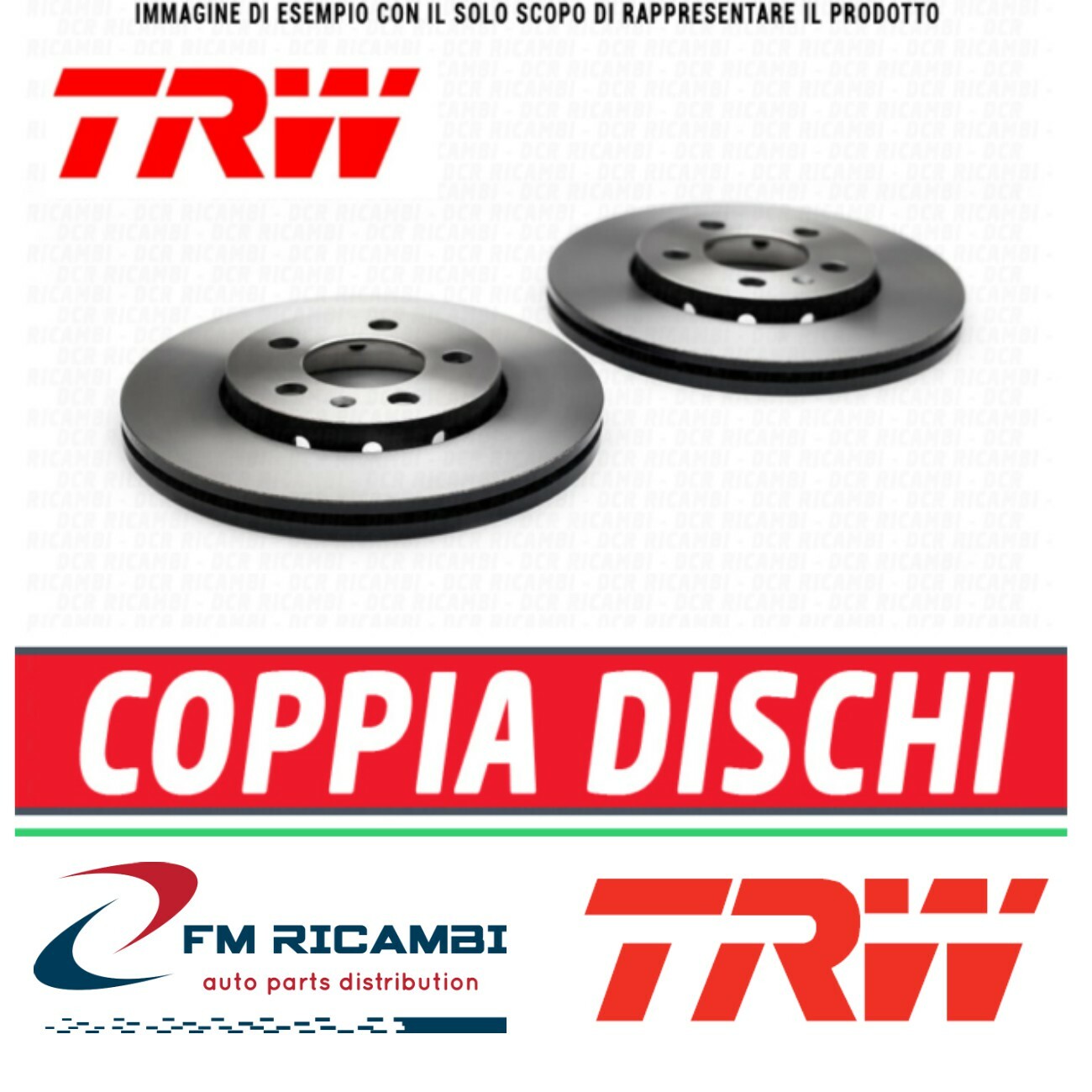 DF6617S TRW DISCHI FRENO POSTERIORI(Coppia)BMW S.5(F10)09>