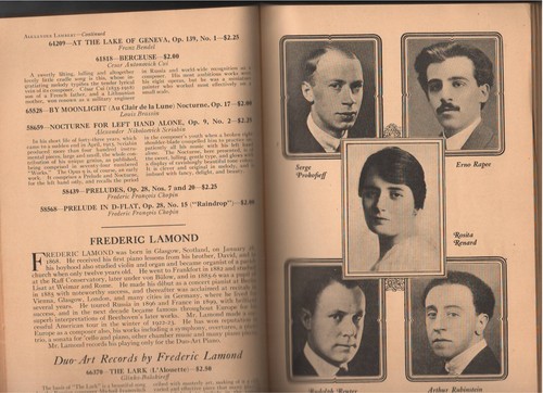 1924 Library of Duo-Art Music Rolls The Aeolian Co. Catalog Reproducing Piano - Picture 3 of 3