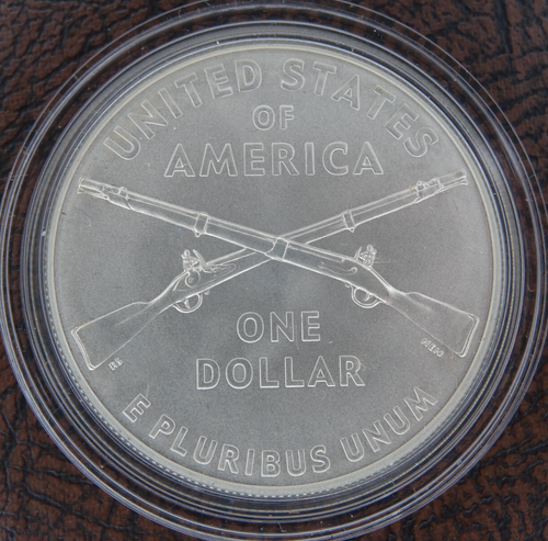 2012-W Infantry Soldier Commemorative Unc Silver Dollar US Mint $1 NO BOX - Picture 2 of 2