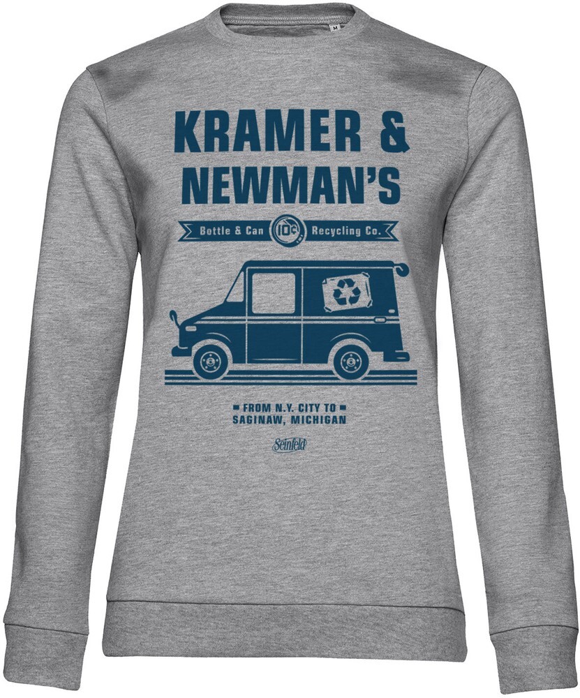 Толстовка для девочек Seinfeld Kramer - Newmans Recycling Co Damen Heather-серый
