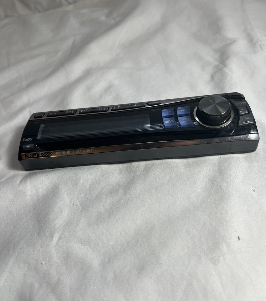 Vintage ALPINE CD Player Receiver Car radio MP3 cde9846 FACEPLATE ONLY