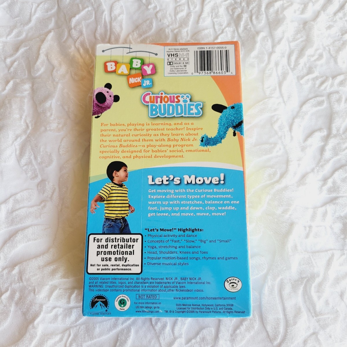 Baby Nick Jr. - Curious Buddies - Let's Move (VHS, 2005