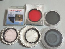 Lot x6 Camera Lens Filter 52mm Quantaray hoya nikon tiffen polarizer red25 nd4x