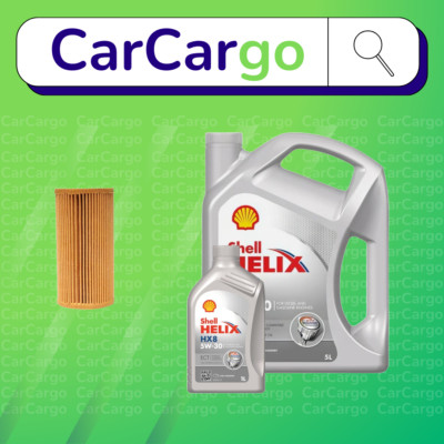 Service Kit Fit Volvo V40 D4 Diesel 2012-2014 Oil Filter Shell Oil 5W-30 6L