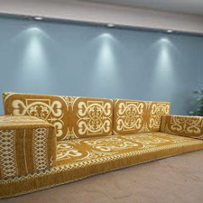 ARABIC Majlis Sofa Set | FLOOR Level Furniture | PREMIUM Quality Foam Insert