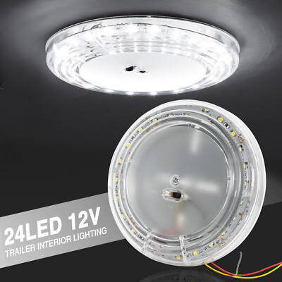 12V LED Weiß Innenraumleuchte Beleuchtung Deckenlampe Wohnmobil Wohnwagen 10W DE