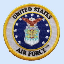 US AIR FORCE USAF 3 INCH ROUND PATCH - MADE IN THE USA!