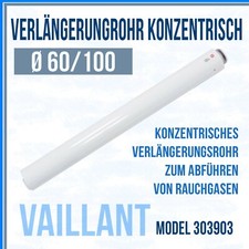 VAILLANT Verlängerungrohr Konzentrisch Gas Ø 60/100 mm Abgaskamin PP 303903 1m