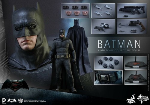 1:6 Hot Toys Batman vs Superman Pack 2 Figuras Batman y Superman Set Exclusivo - Imagen 4 de 9
