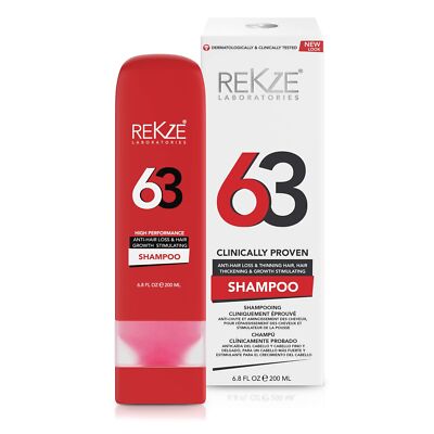 63 Hair Growth Shampoo – Clinically Proven Extra Strength Formula