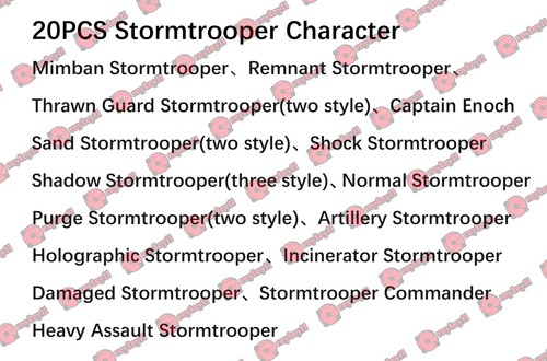 20PCS Different Imperial Stormtrooper Collection 4cm Plastic Figure Toy - Picture 2 of 2