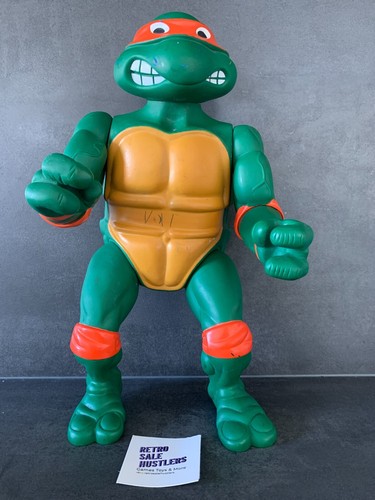 1989 Teenage Mutant Ninja Hero Turtles 33 Cm Große Michelangelo Figur XL XXL - Bild 9 von 24