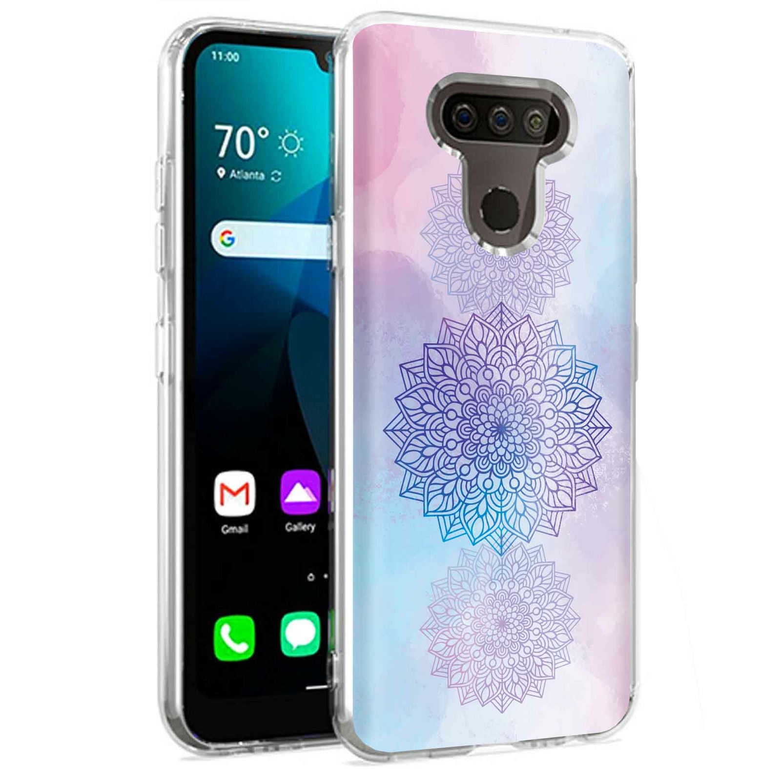 Phone Case for LG Harmony 4,Xpression Plus 3,K40S, Elegant Mandala Print