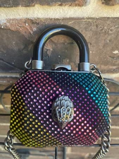 NWT KURT GEIGER LONDON Micro Embellished Top Handle Clutch Crossbody