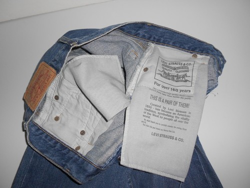VINTAGE NOS LEVI'S 517 Button Fly Denim Jeans W28 L32 SPAIN 1990's - Picture 6 of 12