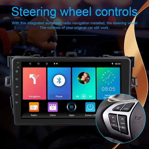 FOR 2009-2013 TOYOTA COROLLA 64GB Carplay Android 13 Car Stereo Radio GPS Navi - Picture 10 of 14